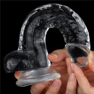 Pênis Dildo Silicone Transparente 19x3,5 Penetráveis 14,5 Ventosa - Image 3