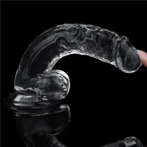 Pênis Dildo Silicone Transparente 19x3,5 Penetráveis 14,5 Ventosa - Image 4