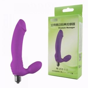 Vibrador Strapless Penetrador Duplo 10modos Vibração Plug vaginal