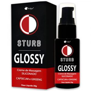 Sturb Glossy Creme Lubrificante Siliconado Sensação Aumento Peniano 30g