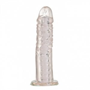 Imagem Dildo Transparente Macio Cyber Gel Com Articulação