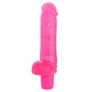 Pênis Realístico Vibro Pilha Pink 14x4 Penetráveis